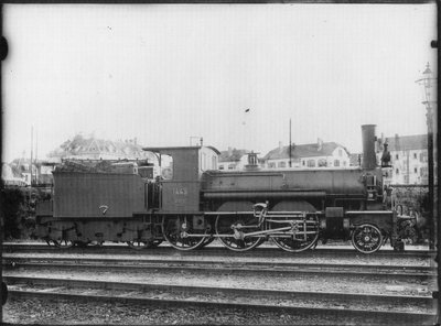 Personenzuglokomotive Nr. 1445 des Typs B 3/4 der Schweizerischen Bundesbahnen von Georg Wilhelm Hecklau